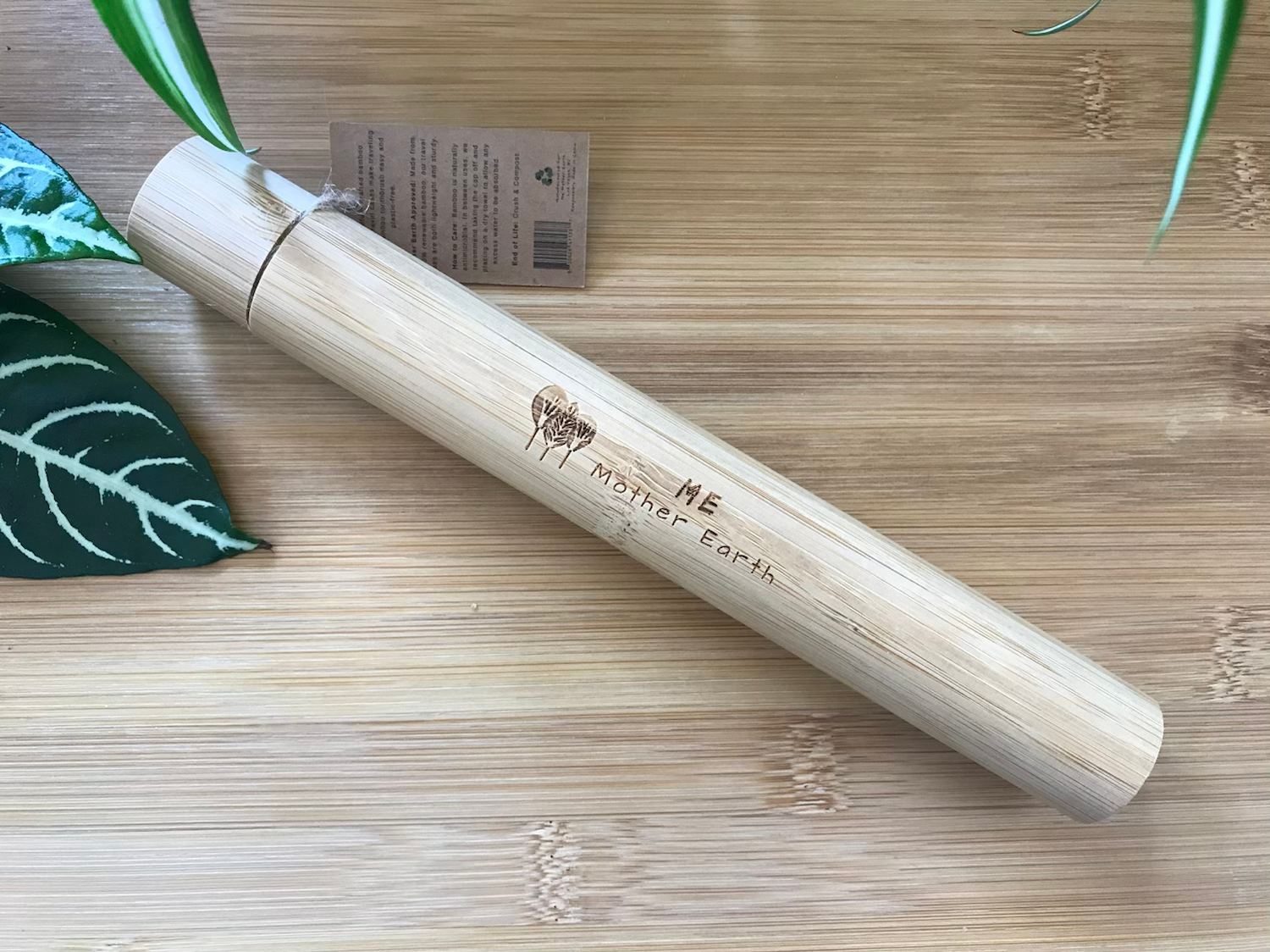 Me Mother Earth Bamboo  Toothbrush TRAVEL CASE