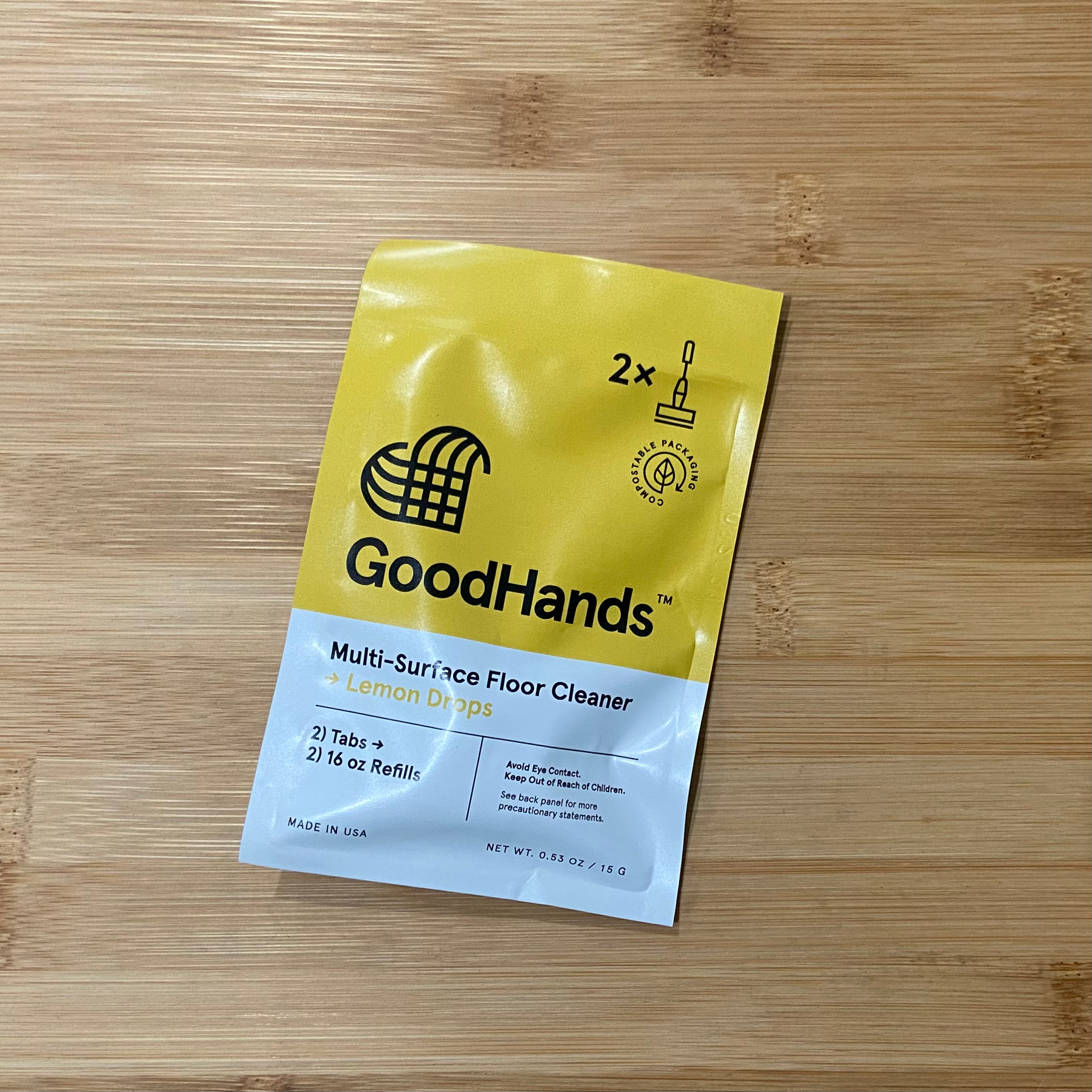 GoodHands 16 oz. Lemon Drops Scented Multi-Surface Floor Cleaner Tabs (20  Refills) 690-20 - The Home Depot