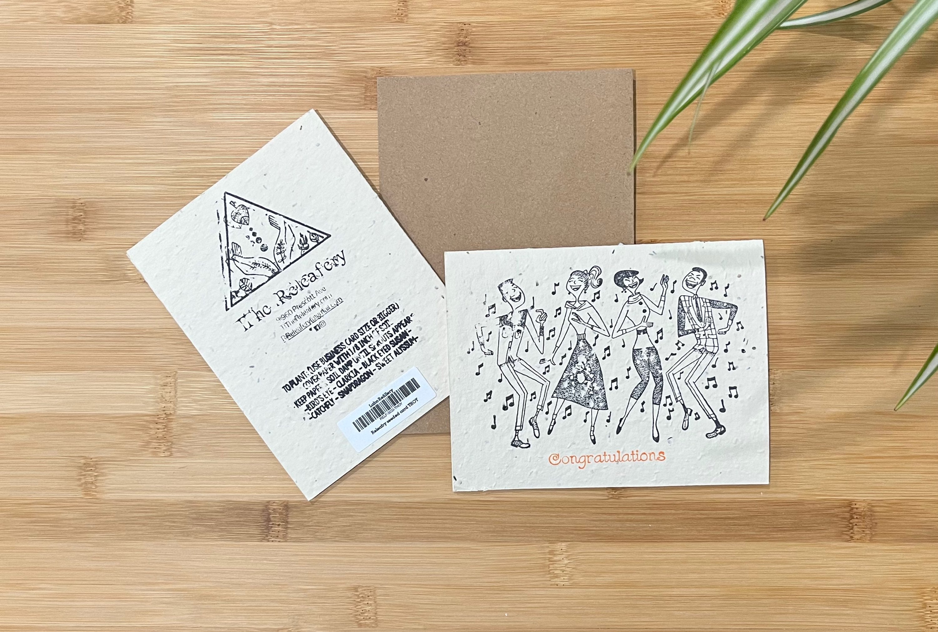 Releafery CONGRATULATIONS Seeded Greeting Cards-Plantable-Zero Waste