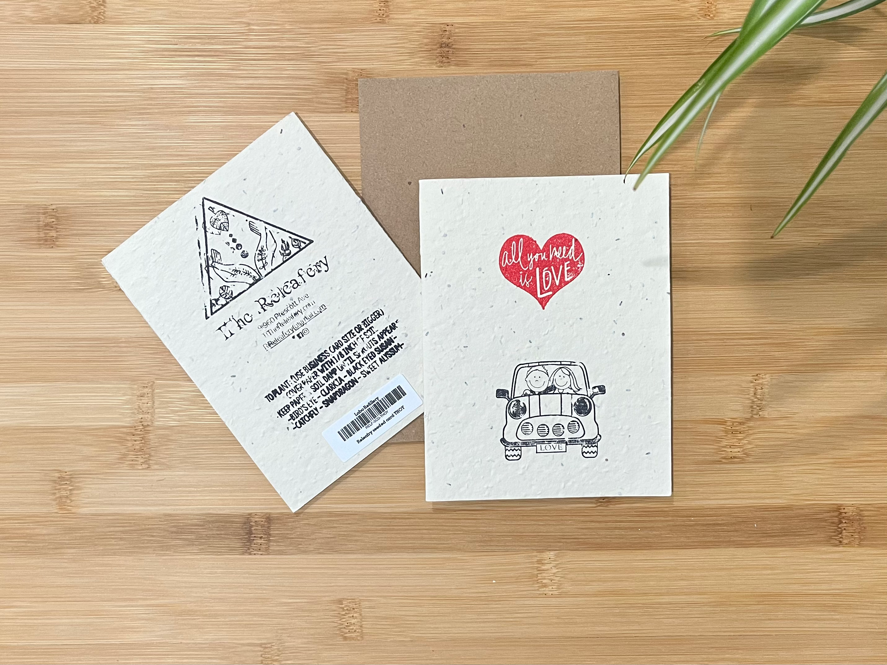 Releafery LOVE Seeded Greeting Cards-Plantable-Zero Waste